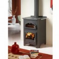 Salamandra  a Lenha Bronpi Monza 9kw - Forno e Discos Cozinhar*